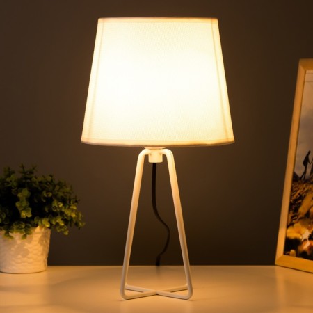 Barre table lamp E27 40W white 20.5x20.5x38 cm Risalux-1
