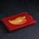 Fruit stand "Leaf gold", 22 × 12 × 2.5 cm, gold color