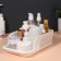 Organizer for storing cosmetic supplies "Prestige", 2 sections, 23 × 16.1 cm, white color