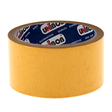 Adhesive tape Unibob, bilateral, 50 mm x 10 m