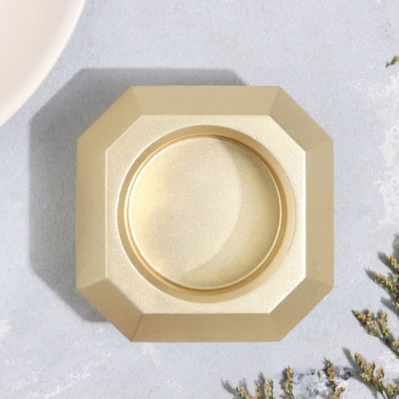 Square Square from gypsum with mowed corners is small, 9x3.5cm, gold-2