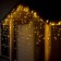 Garland "fringe" 3 × 0.9 m, IP44, UMS, dark thread, 232 LED, glow warm white, 220 V