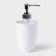 Set for the bathroom “Standard”, 4 subjects: soap dispenser, soap dish, 2 cups, 24 × 8 × 17 cm, white color