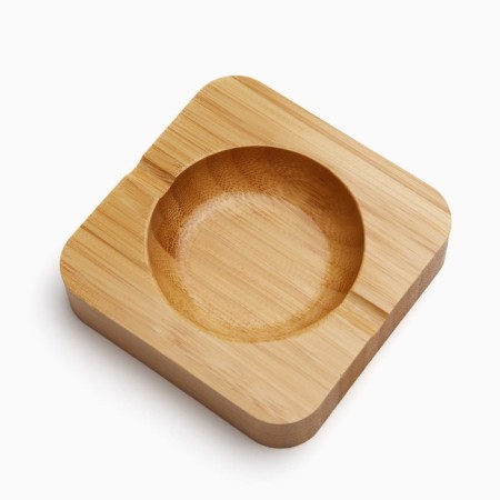 Bamboo ashtray, 10 x 10 x 2 cm-2