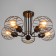 Svetogor chandelier "Light" 5x60W black 62x62x28cm