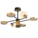 Chandelier 1851/7 LED 72W 3000-6000K black and gold 79x77x43 cm Bayerlux