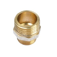 Ниппель OTMO, 1/2"x3/8", наружная/наружная резьба, никелированная латунь