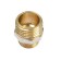 Nipple OTMO, 1/2 "x3/8", outer/outer thread, nickel -plated brass