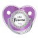 Nipple - orthodontic dummy, Little Princess, with cap, +12 months, pink/silver, rhinestones