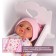Cold-Lulka "heart", with bedding, 30 cm, white color