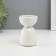 Ceramics candlestick per 1 candle "Illusion" d = 4 cm white 6.5x6.5x10 cm