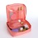 Road cosmetic bag, 2 parts with lightning, pink color