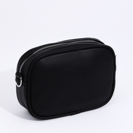 Bag Cross-Bodi with a zipper, black color-1