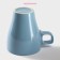 Mug ceramic shares Coffee Break, 280 ml, blue color