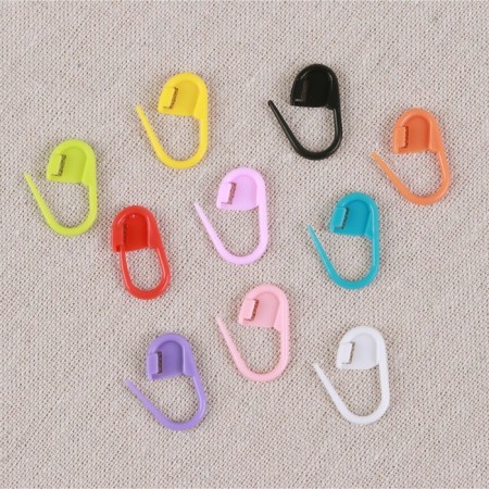 A set of markers for loops, 2 cm, 120 pcs, in a container, 12.7 × 6.5 × 2.1 cm, colorful color-1