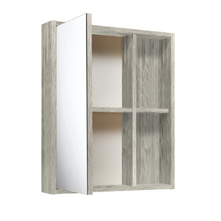 Bathroom mirror "Eco 60" Scandinavian oak, 12 x 60 x 65 cm-1