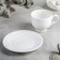 Porcelain tea set, 4 objects: a cup 220 ml, 2 saucers d = 14 cm, white color