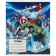 Notebook in a cage of 12 sheets, 5 types of mix, cover coated cardboard, avengers