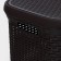 Besnaya basket with a rattan lid, 60 l, 34 × 44 × 56 cm, color mix