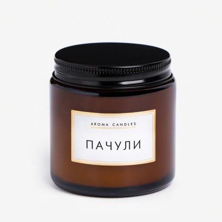 Candle in the bank Aromatic "patchouli", 6.2x6.2x6.5 cm, 9 hours-4