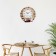 Wall clock, series: kitchen, "groan", smooth move, d-20 cm