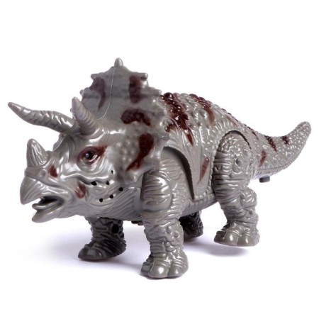 Triceratops dinosaur, works on batteries, light and sound effects, mix-4