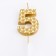 Candle in the cake on the skewer "Sot", the number 5, 7 cm, gold