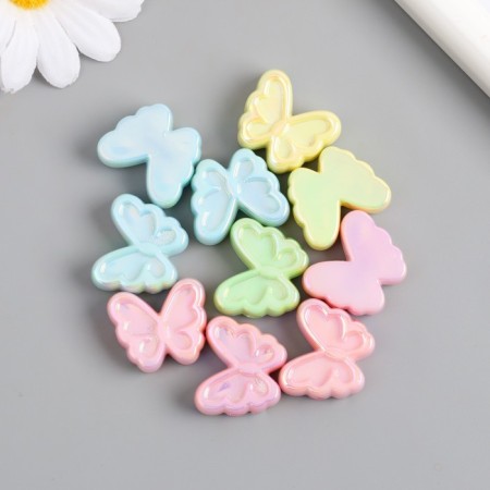 Busina for creativity Plastic "Butterfly. Purvalum Gloss" mix 0.8x2.3x2 cm
