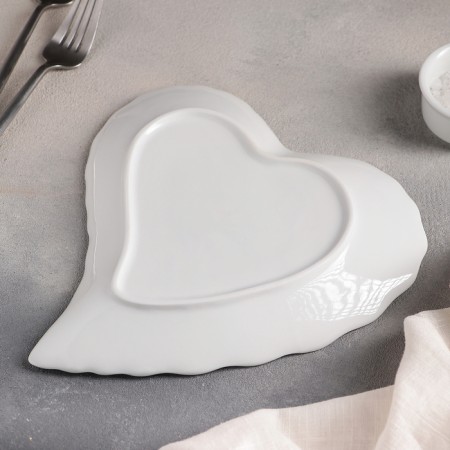 Ceramic serving dish "Heart", 23 × 21 × 2 cm-2