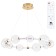 Crocus chandelier 15 cm, D 80 cm, 1x40W LED
