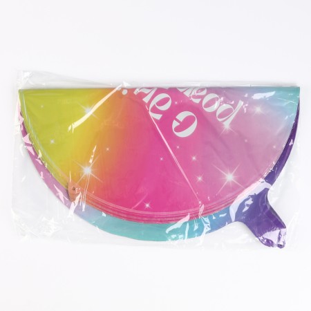 Foil ball 18 "Happy Birthday" gradient, circle, set of 50 pcs.-2