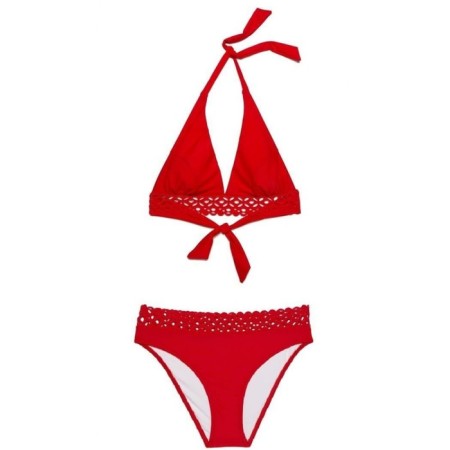 Women's bra -braid, size 75b, red color-1