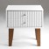 Tumbling bedside Astoria 2, 510x380x530, white/ white MDF 19mm