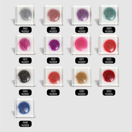 Gel nail polish "Shining Star", reflective, 3-phase, 8ml, LED/UV, lingonberry color (034)-3