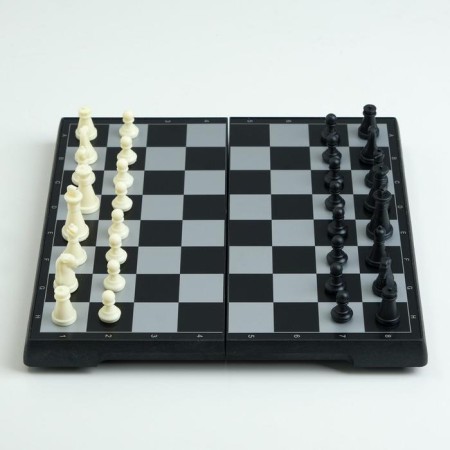 Magnetic chess, 19.5 x 19.5 cm, black and white-2