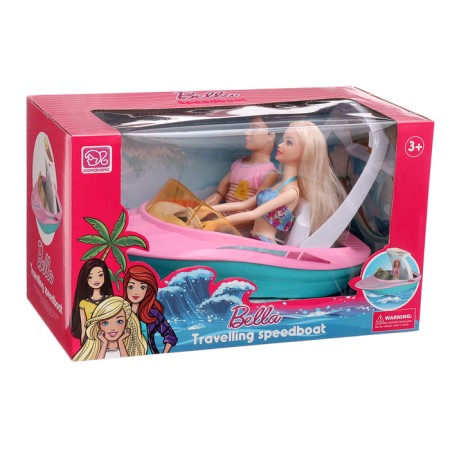 Boat for dolls "Walk" with a set of dolls-12