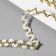 Decorative braid, 10 mm, 10 ± 1 m, white/gold color
