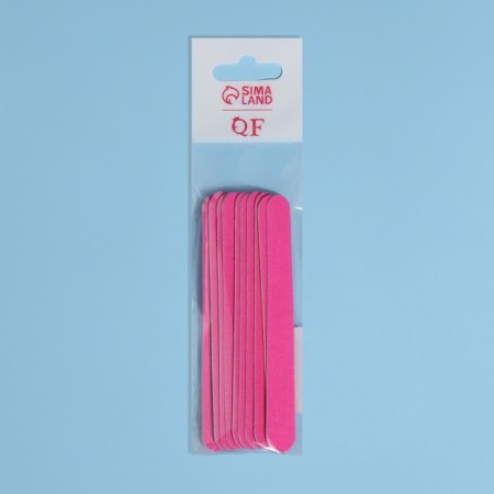 Wooden-based files on a wooden basis, abrasiveness 200/200, 10 cm, 10 pcs, color mix-6