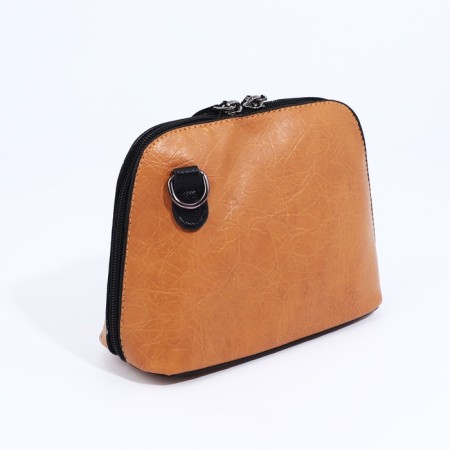Cross-Bodi Bag on a zipper, brown color-1