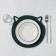 Serving napkin on the table "Kotya", d = 29 cm, green color