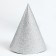 Carnival cap "Shine", set 6 pcs., Color silver