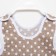 Long baby sliders, beige color/peas, height 74 cm