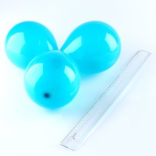 Latex ball 5 ”, pastel, set of 100 pcs., Pavovnaya blue color (Peacock Blue)