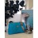 Melodia bag turquoise quilted fabric