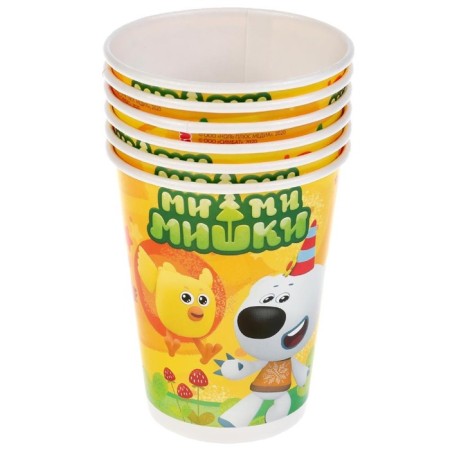A glass of paper "Mi-Mi-Mim", in a set 6 pieces, package + header