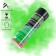 Color smoke green, a charge of 0.8 inch, high intensity, 90 seconds, with a check
