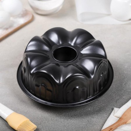 Baking form "German cupcake. Fortress ", 22 × 7 cm, anti -stick coating, black color-2