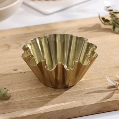 The form for baking rum-bibs No. 1, h = 6 cm, d = 13*7 cm, anti-stick coating, gold color-3