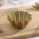 The form for baking rum-bibs No. 1, h = 6 cm, d = 13*7 cm, anti-stick coating, gold color