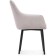 Stool on the metal frame Rainer MR -28 Metal/velor, black/gray 57x57x86 cm